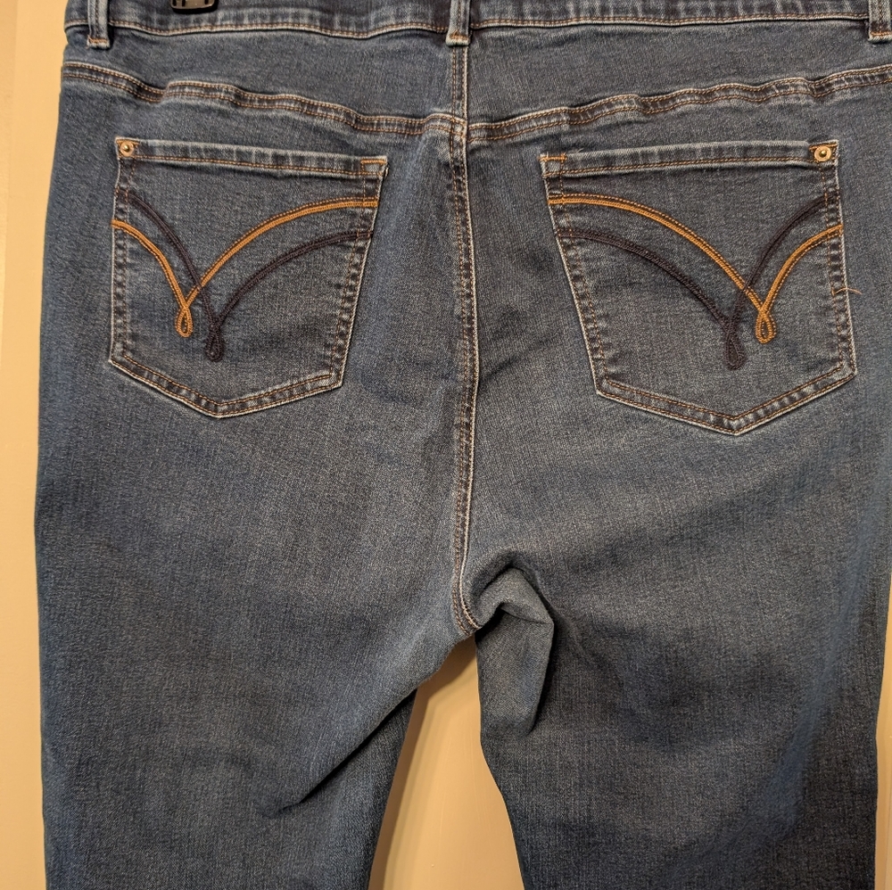 Stylish Indigo Straight Leg Jeans - Picture 5 of 6